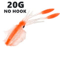 SUNMILE Fishing Soft Squid Lure 20g/60g/80g/100g/120g/150g Luminous/UV Squid Jig Fishing Lures For Sea Fishing Wobbler Bait