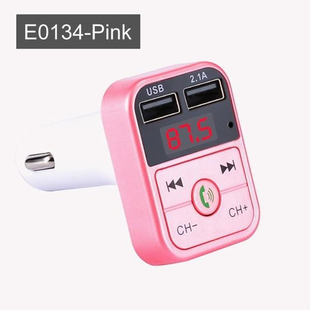 Car Bluetooth 5.0 FM Transmitter Wireless Handsfree Audio Receiver Auto MP3 Player 2.1A Dual USB Fast Charger Car Accessories