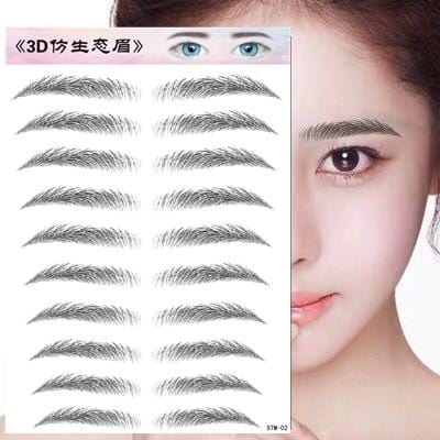 O.TWO.O 4D Hair Like Eyebrows Makeup Waterproof Eyebrow Tattoo Sticker Long Lasting Natural Fake Eyebrow Stickers Cosmetics