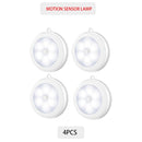 6/3 LEDs PIR Motion Sensor Light Cupboard Wardrobe Bedroom Night Lamp LED Under Cabinet Night Light For Closet Stairs Kitchen