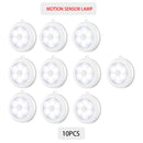 6/3 LEDs PIR Motion Sensor Light Cupboard Wardrobe Bedroom Night Lamp LED Under Cabinet Night Light For Closet Stairs Kitchen