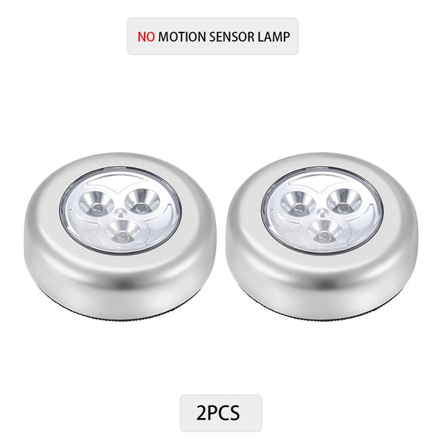 6/3 LEDs PIR Motion Sensor Light Cupboard Wardrobe Bedroom Night Lamp LED Under Cabinet Night Light For Closet Stairs Kitchen