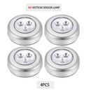 6/3 LEDs PIR Motion Sensor Light Cupboard Wardrobe Bedroom Night Lamp LED Under Cabinet Night Light For Closet Stairs Kitchen