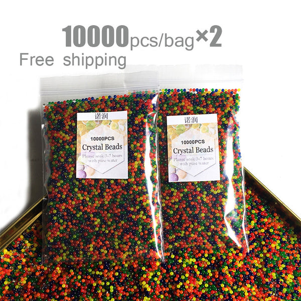 20000pcs/bag Crystal Soil Hydrogel Gel Polymer Water Beads Orbiz Flower/Wedding/Decoration Growing Water Balls Big Home Decor