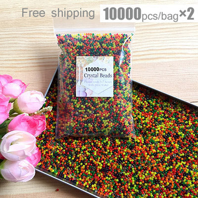 20000pcs/bag Crystal Soil Hydrogel Gel Polymer Water Beads Orbiz Flower/Wedding/Decoration Growing Water Balls Big Home Decor