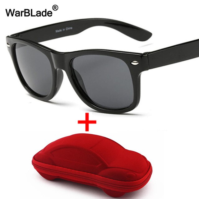 WarBLade Cool Kids Sunglasses Children Anti-uv Sun Glasses Boys Girls Baby Eyeglasses Coating Lens UV 400 Protection With Case