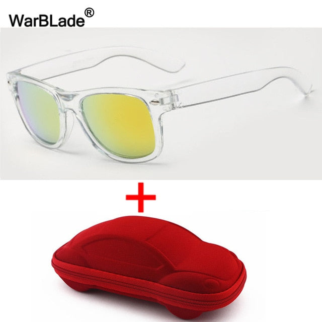 WarBLade Cool Kids Sunglasses Children Anti-uv Sun Glasses Boys Girls Baby Eyeglasses Coating Lens UV 400 Protection With Case