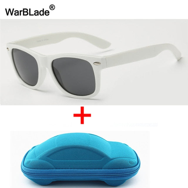 WarBLade Cool Kids Sunglasses Children Anti-uv Sun Glasses Boys Girls Baby Eyeglasses Coating Lens UV 400 Protection With Case
