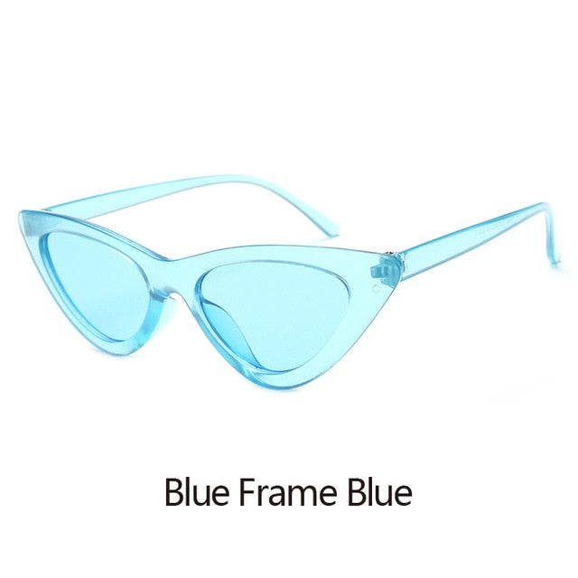 Epicool Cat Eye Sunglasses Women Plastic Frame Classic Sun glasses Ladies Retro Fashion Mirror Sunglasses UV400 oculos