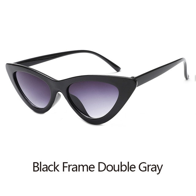 Epicool Cat Eye Sunglasses Women Plastic Frame Classic Sun glasses Ladies Retro Fashion Mirror Sunglasses UV400 oculos