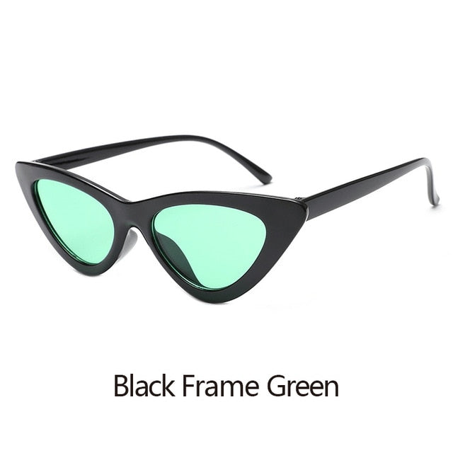 Epicool Cat Eye Sunglasses Women Plastic Frame Classic Sun glasses Ladies Retro Fashion Mirror Sunglasses UV400 oculos