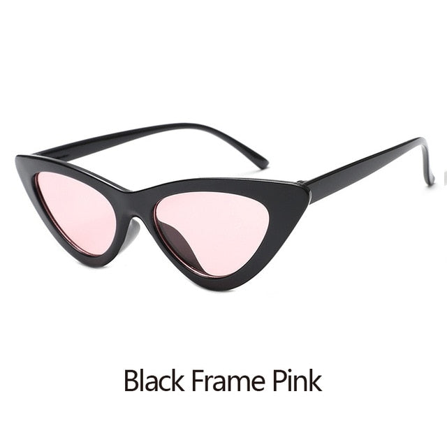 Epicool Cat Eye Sunglasses Women Plastic Frame Classic Sun glasses Ladies Retro Fashion Mirror Sunglasses UV400 oculos