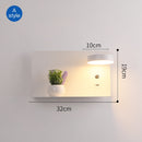 LED Wall Lights With Switch And USB Interface Fashion White Black Lamp Fixture Corridor Aisle Lighting Art Luminaire Wandlamp
