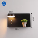 LED Wall Lights With Switch And USB Interface Fashion White Black Lamp Fixture Corridor Aisle Lighting Art Luminaire Wandlamp