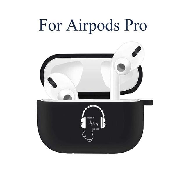 Silicone Case for Apple Airpods 1 2 Cases Cover Slogan Simple Text Dont touch airpods Earphone Cover for Airpods Pro capa Bags