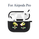 Silicone Case for Apple Airpods 1 2 Cases Cover Slogan Simple Text Dont touch airpods Earphone Cover for Airpods Pro capa Bags