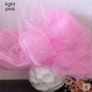 5M 10M Tulle Roll Crystal Fabric Organza Tulle Roll Spool Wedding Decoration Birthday Party Kids Baby Shower Wedding Decorations