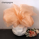 5M 10M Tulle Roll Crystal Fabric Organza Tulle Roll Spool Wedding Decoration Birthday Party Kids Baby Shower Wedding Decorations