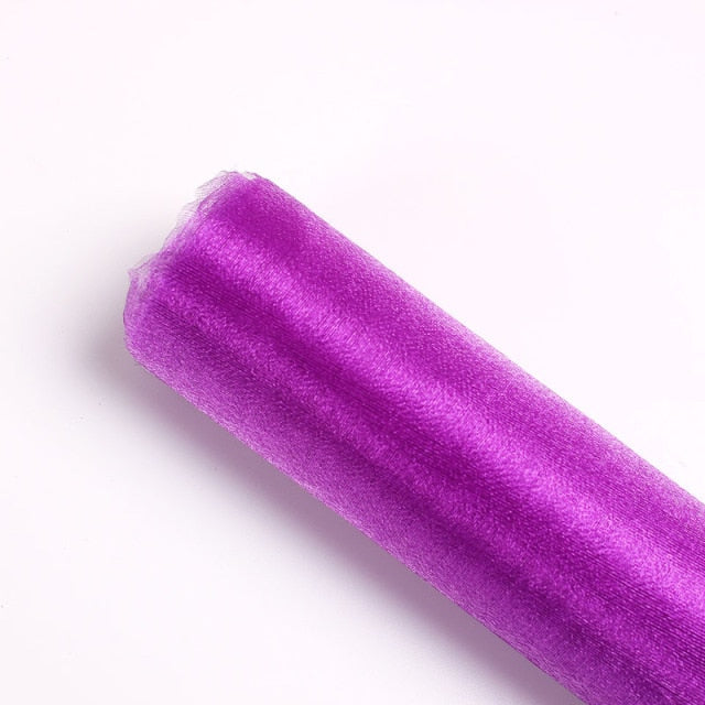 5M 10M Tulle Roll Crystal Fabric Organza Tulle Roll Spool Wedding Decoration Birthday Party Kids Baby Shower Wedding Decorations
