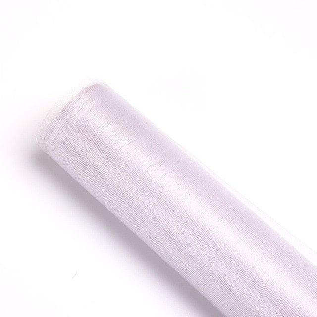 5M 10M Tulle Roll Crystal Fabric Organza Tulle Roll Spool Wedding Decoration Birthday Party Kids Baby Shower Wedding Decorations