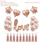 Rose Gold Wedding Birthday Party Balloons Happy Birthday Letter Foil Balloon Baby Shower Anniversary Event Party Decor Supplies