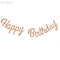 Rose Gold Wedding Birthday Party Balloons Happy Birthday Letter Foil Balloon Baby Shower Anniversary Event Party Decor Supplies