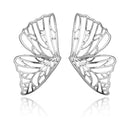 Docona Gold Hollow Butterfly Drop Dangle Earring for Women Metal Big Wing Pendant Earring Statement Jewelry brincos 6218