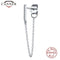 1pcs Gold Silver Color Lightning/Snake Chain Stud Earrings for Women 925 Sterling Silver Tassel Earrings Fashion Jewelry