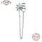 1pcs Gold Silver Color Lightning/Snake Chain Stud Earrings for Women 925 Sterling Silver Tassel Earrings Fashion Jewelry