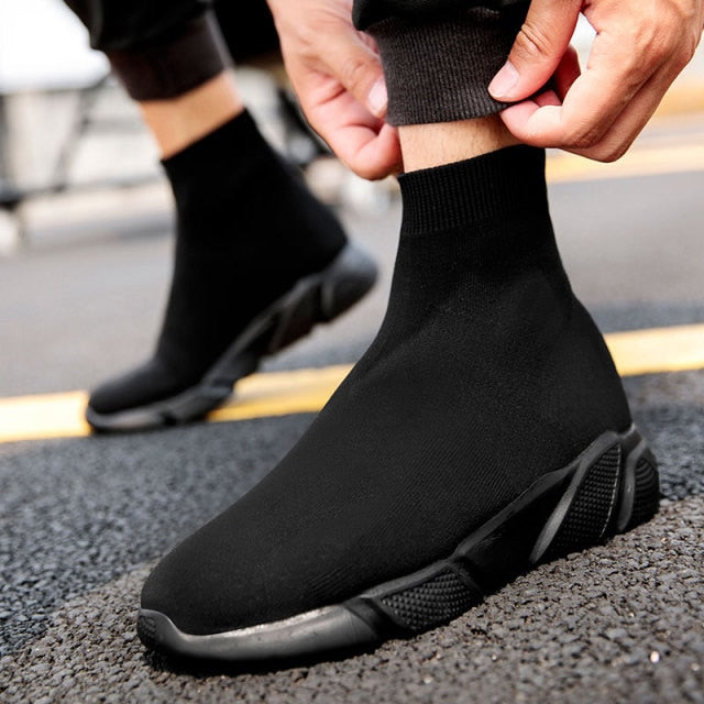MWY Breathable Ankle Boot Women Socks Shoes Female Sneakers Casual Elasticity Wedge Platform Shoes zapatillas Mujer Soft Sole