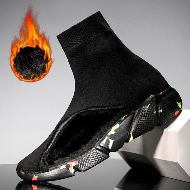 MWY Breathable Ankle Boot Women Socks Shoes Female Sneakers Casual Elasticity Wedge Platform Shoes zapatillas Mujer Soft Sole