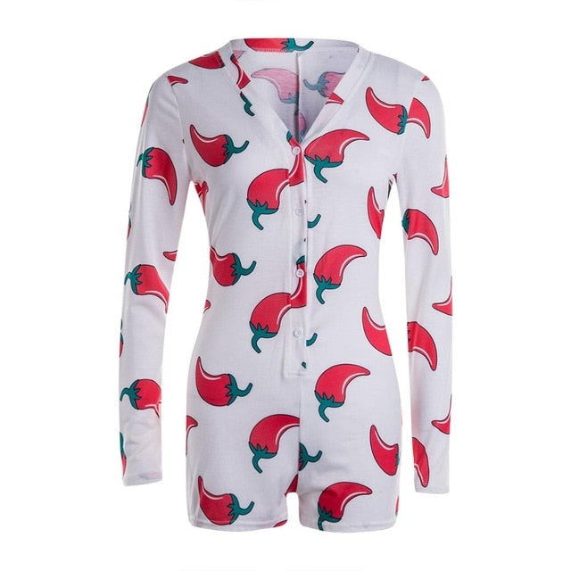 Sexy Women Bodysuit Long Sleeve Deep V Neck Bodycon Stretch Leotard Crop Top Button Short Romper Pajamas Women Jumpsuit Overalls