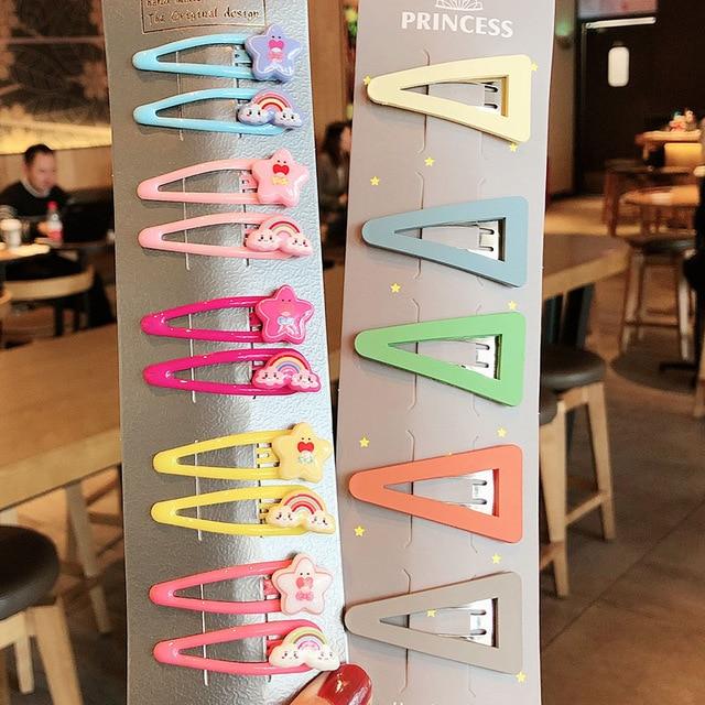 1Set Girls Cute Cartoon Animal Fruit Colorfur Hairpins Children Sweet Hair Clip Barrettes Headband Kids Fashion Hair Accessories
