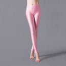 CUHAKCI Women Shiny Pant Leggings Hot Selling Leggings Solid Color Fluorescent Spandex Elasticity Casual Trousers Shinny Legging