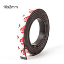 1 Meter 10*1 10*2 12*2 15*1 20*1 30*1 mm self Adhesive Flexible Soft Magnetic Strip Rubber Magnet Tape width 10mm/15mm/30mm