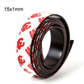 1 Meter 10*1 10*2 12*2 15*1 20*1 30*1 mm self Adhesive Flexible Soft Magnetic Strip Rubber Magnet Tape width 10mm/15mm/30mm