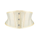 Burvogue Women Waist Trainer Corsets Slimming Shaper Belt Short Torso Satin Underbust Corset Sexy Lace Up Bustiers & Corsets