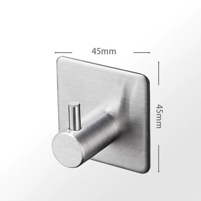 SUS304 Black Robe Hook Wall Hook Towel Hook for Bathroom Stainless Steel Coat Hook Rustproof Hook Hanger for Kitchen Hardware