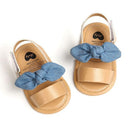 Fashion Newborn Infant Baby Girls Princess Shoes Bowknot Toddler Summer Sandals PU Non-slip Shoes 0-18M