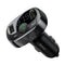 Baseus FM Transmitter Handsfree Bluetooth Car Kit MP3 Player With 3.4A Dual USB Car Charger FM Modulator Transmiter