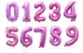 32/40inch Number Aluminum Foil Balloons Rose Gold Silver Digit Figure Balloon Child Adult Birthday Wedding Decor Party Supplies