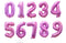 32/40inch Number Aluminum Foil Balloons Rose Gold Silver Digit Figure Balloon Child Adult Birthday Wedding Decor Party Supplies