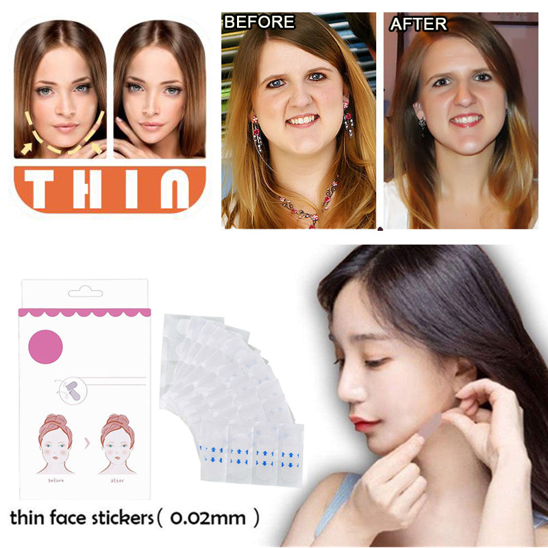 New Tech Invisible Thin Face Sticker Instant V Shape Face Tape Slim Double Chin Face Lifting Patch 0.02mm 40pcs /Box