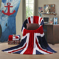 150x200cm New Union Jack British UK Flag Coral Fleece Blanket USA Flag TV Blanket on Bed Sofa Car Throw Home Travel Blankets