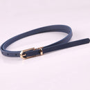 Women Faux Leather Belts Candy Color Thin Skinny Waistband Adjustable Belt Women Dress Strap cinturon mujer cinto feminino