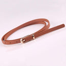 Women Faux Leather Belts Candy Color Thin Skinny Waistband Adjustable Belt Women Dress Strap cinturon mujer cinto feminino