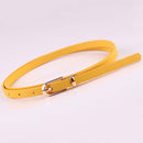 Women Faux Leather Belts Candy Color Thin Skinny Waistband Adjustable Belt Women Dress Strap cinturon mujer cinto feminino