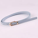 Women Faux Leather Belts Candy Color Thin Skinny Waistband Adjustable Belt Women Dress Strap cinturon mujer cinto feminino