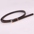 Women Faux Leather Belts Candy Color Thin Skinny Waistband Adjustable Belt Women Dress Strap cinturon mujer cinto feminino