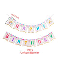 WEIGAO Unicorn Decoration Birthday Party Decor Kids Unicorn Disposable Tableware set Baby Shower Girl Birthday Party Supplies